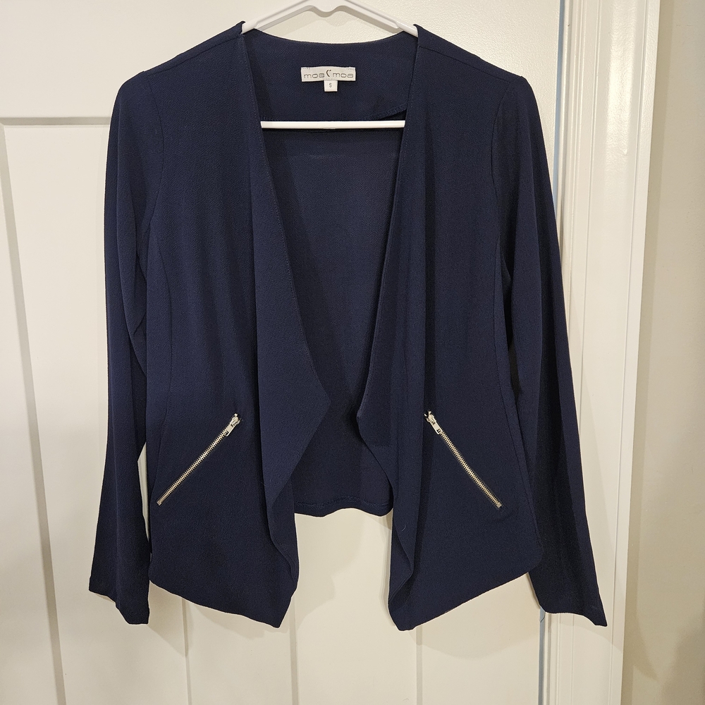 Moa Moa Navy Blue Lightweight Blazer